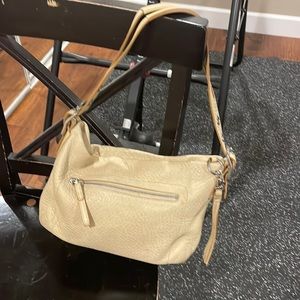 Small Coach Bag with silver zippers. Needs to be cleaned.